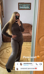 Стильний в'язаний костюм з бавовни