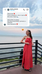 Сукня на зав’язках максі
