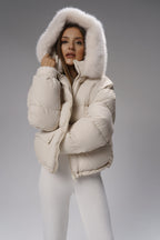 Вишуканий пуховик з опушкою🔥